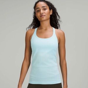 Lululemon Ebb to Street Tank – Size 12 (Icing Blue, Full Length)